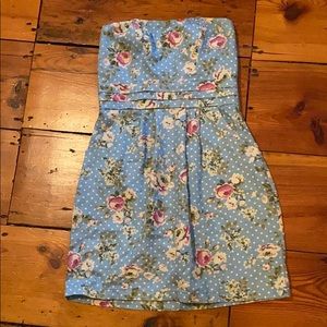 Light blue floral dress